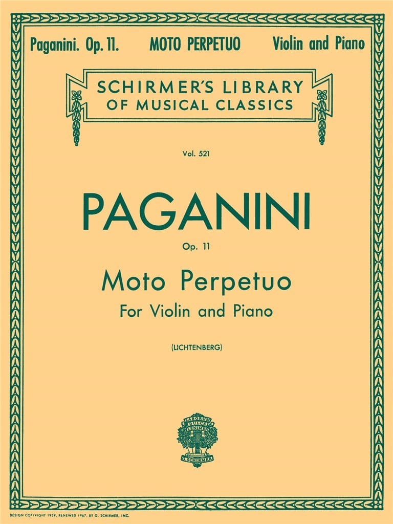 Moto Perpetuo, Op. 11, No. 6
